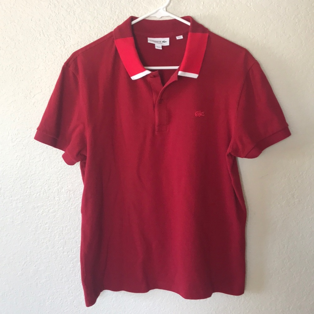 Red Lacoste Polo